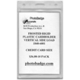 Frosted Rigid Plastic 2 Card Side Load Dispenser Vertical - 20 pack